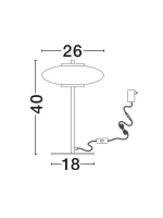 Επιτραπέζιο Φωτιστικό LED 8W Μαύρο Dimmer Αφής Skia Ballet 9416948 Nova Luce - Image 5