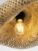 Adaline Φωτιστικό Οροφής από Bamboo σε Φυσικό και Μαύρο 9586537 Nova Luce - Image 5