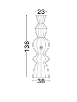 Επιδαπέδιο φωτιστικό BREENA E27 1x12W Φ38x136cm IP20 σχοινί καφέ μεταλλική βάση sandy black 9586659 Nova Luce - Image 6