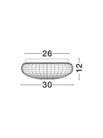 ΦΩΤΙΣΤΙΚΟ ΟΡΟΦΗΣ ΓΥΑΛΙΝΟ ΛΕΥΚΟ CLAM 9738256 NOVA LUCE - Image 5