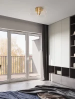 Φωτιστικό Οροφής Χρυσό GATLIN 9756711 Nova Luce - Image 2