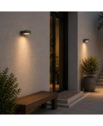 ΣΤΕΓΑΝΟ LED ΦΩΤΙΣΤΙΚΟ ΤΟΙΧΟΥ 12W 3000K ΕΞΩΤΕΡΙΚΟΥ ΧΩΡΟΥ ΓΡΑΦΙΤΗΣ ΑΛΟΥΜΙΝΙΟ E464 ZAMBELIS - Image 2