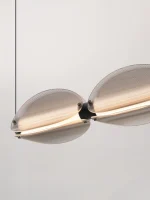 Κρεμαστό φωτιστικό NOIR Led 3000K Μαύρο & Smokey 9416982 Nova Luce - Image 4