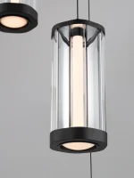 Κρεμαστό φωτιστικό CODY Μαύρο & Διάφανο 9214273 Led 3000K Nova Luce - Image 4