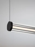 Κρεμαστό φωτιστικό CODY Led 3000KΜαύρο & Διάφανο 9214274 Nova Luce - Image 4