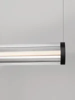 Κρεμαστό φωτιστικό CODY Led 3000KΜαύρο & Διάφανο 9214274 Nova Luce - Image 5
