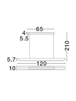Κρεμαστό φωτιστικό BRIANNE Led 3000K Δρυς 9190320 Nova Luce - Image 7